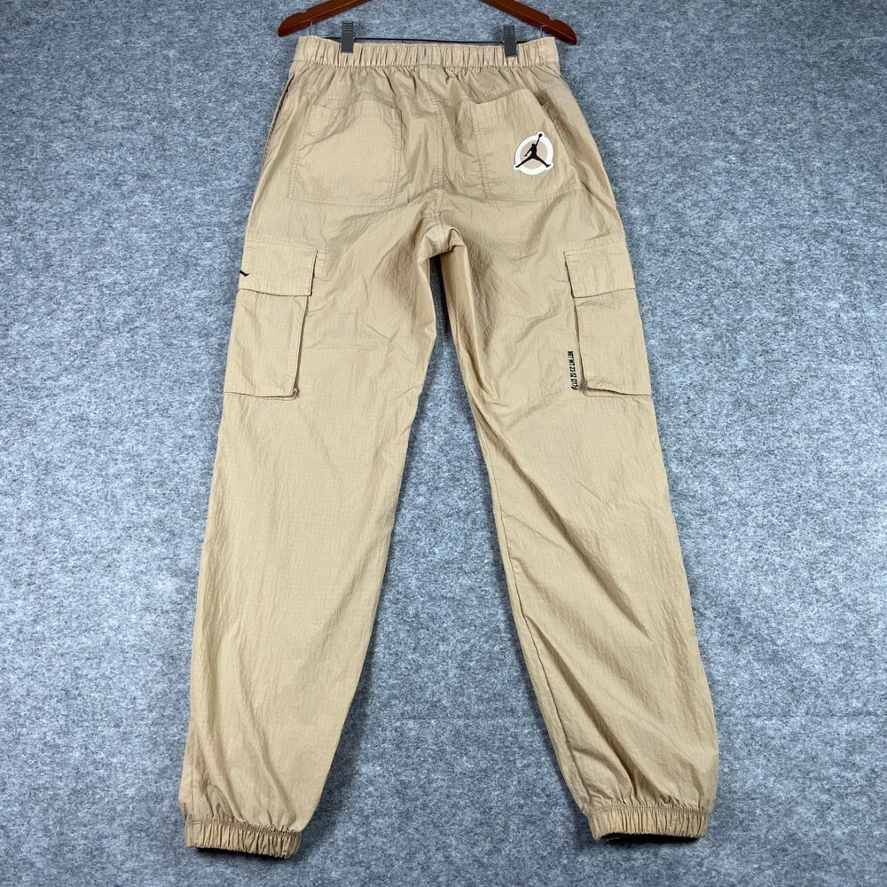 Jordan Flight Cargo Pants Mens S Tan Ripstop Nylon Utility Joggers HV8606-277